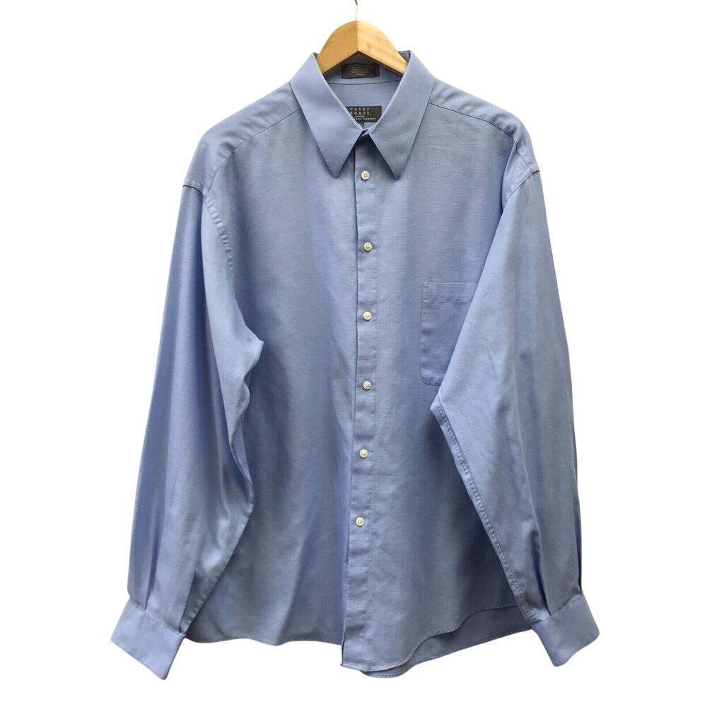 Crazy Horse Shirt Mens Size 17 36 37 Blue